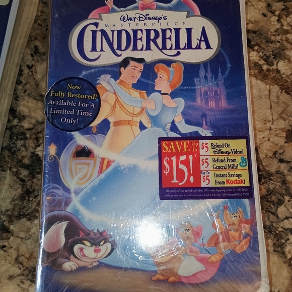 Walt Disney Other - Cinderella VHS Tape Brand New Collectors Factory Sealed Multiple